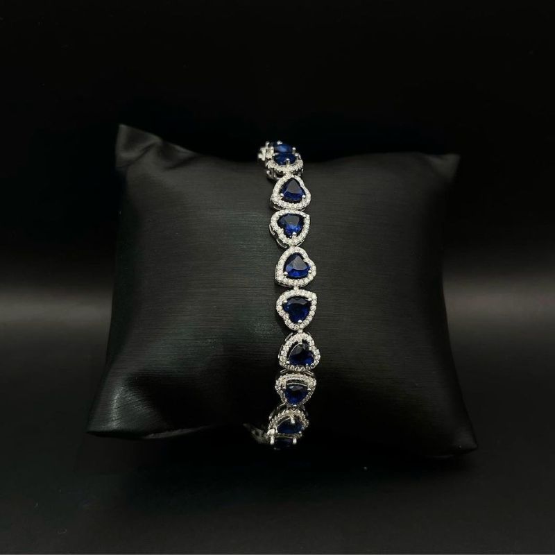 צמיד כסף 925 לבבות- Love