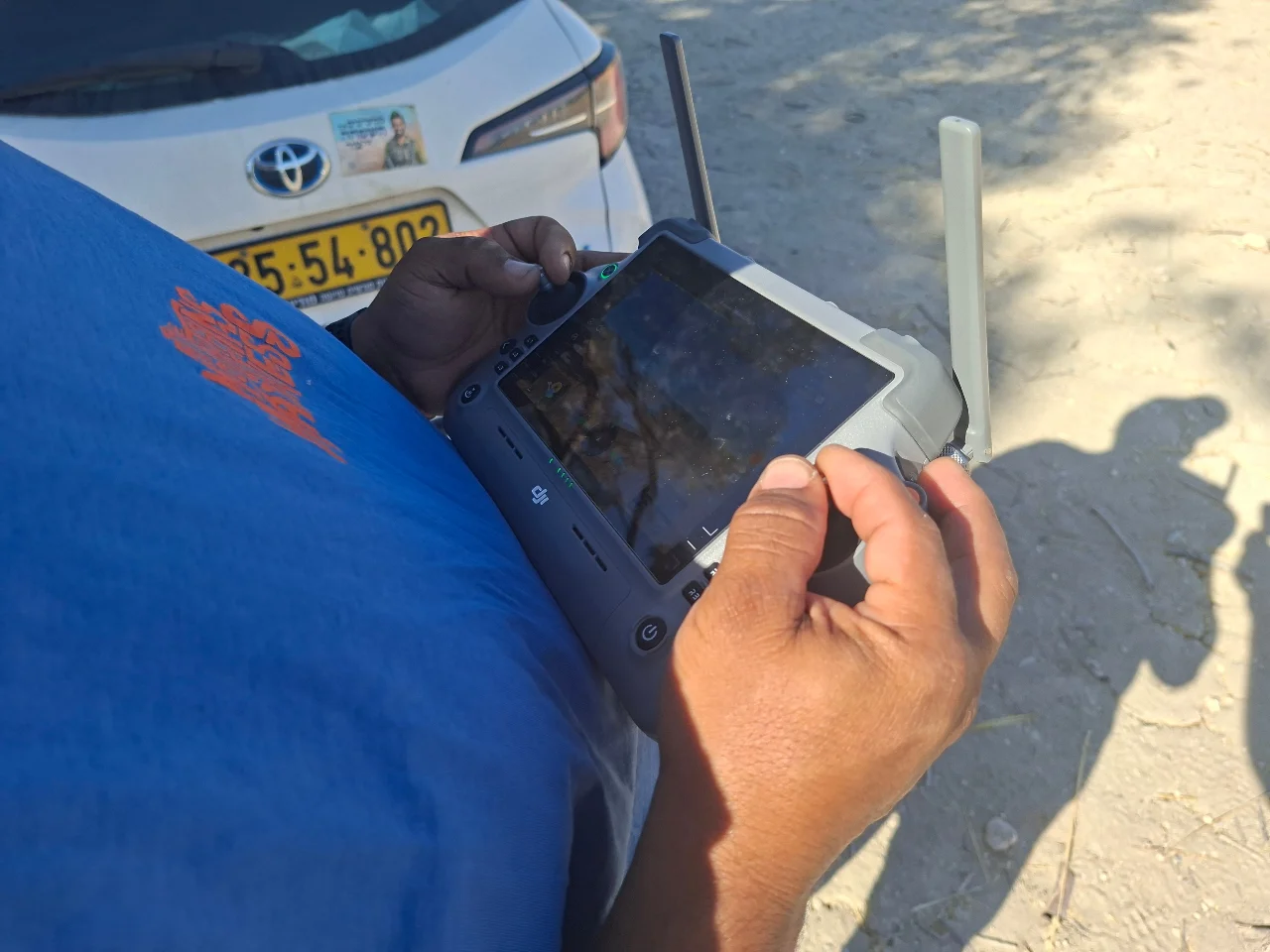 חניכת שטח שיעור שני תרגול טיסה בשיבוש gps