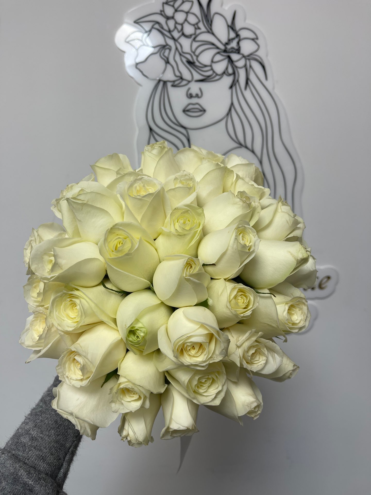 זר כלה ורדים קלאסי