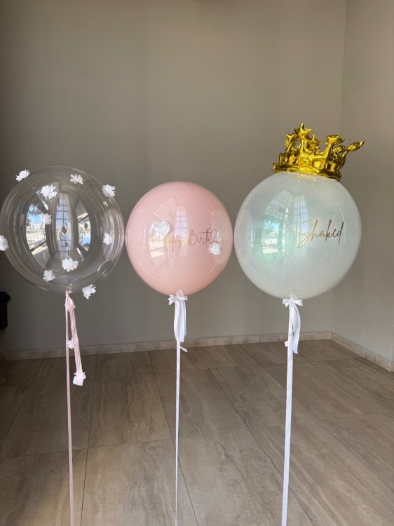 סט בלונים פרחוני לנסיכה