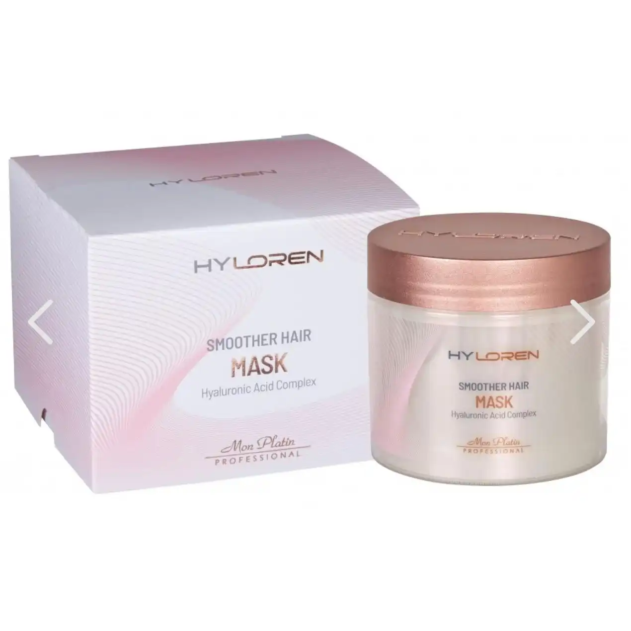 מסכה ללא מלחים לשיער מוחלק הילורן פרימיום 500 מ"ל