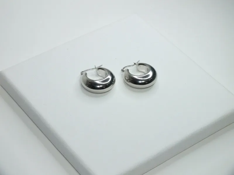 זוג עגילי "MOON" כסף