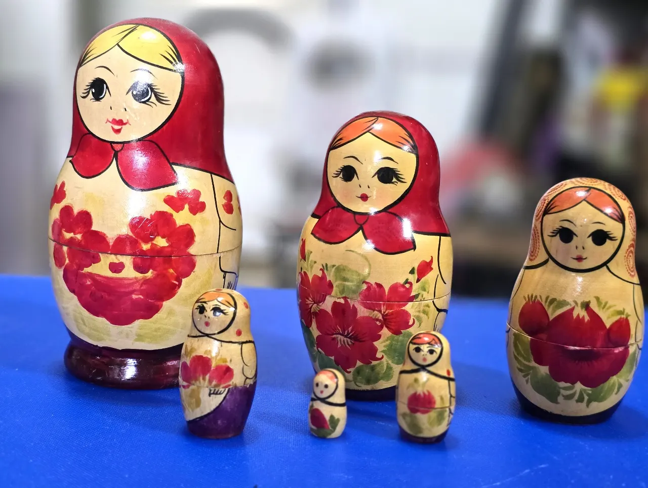 בובת בבושקה 6 חלקים גובה 15 ס'מ