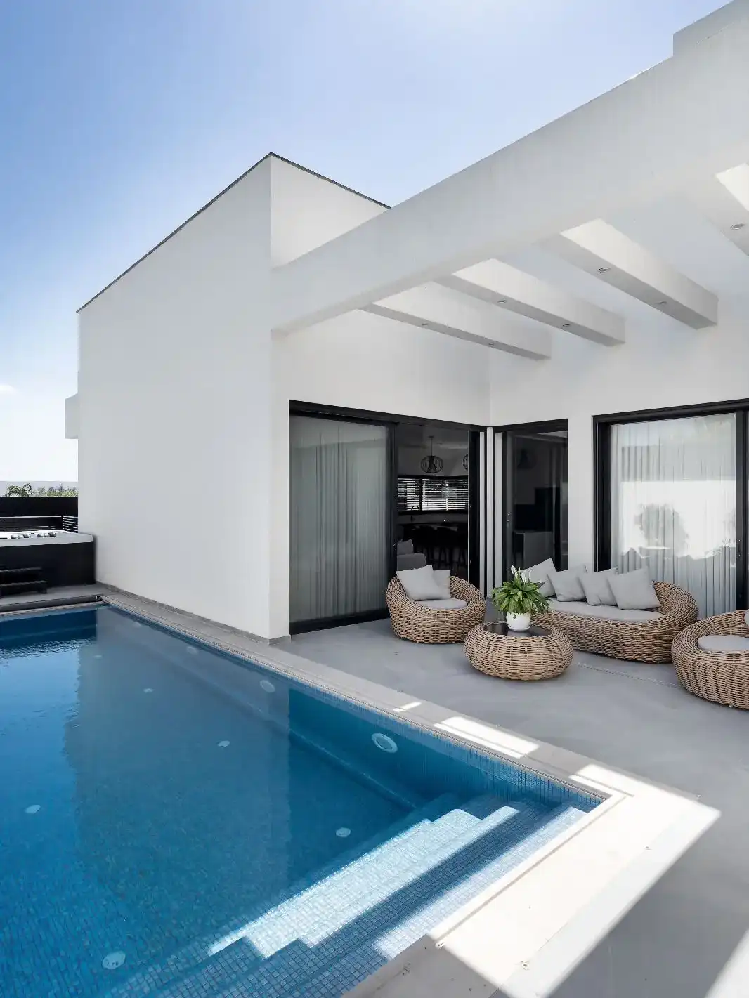 בריכה מחוממת ומקורה