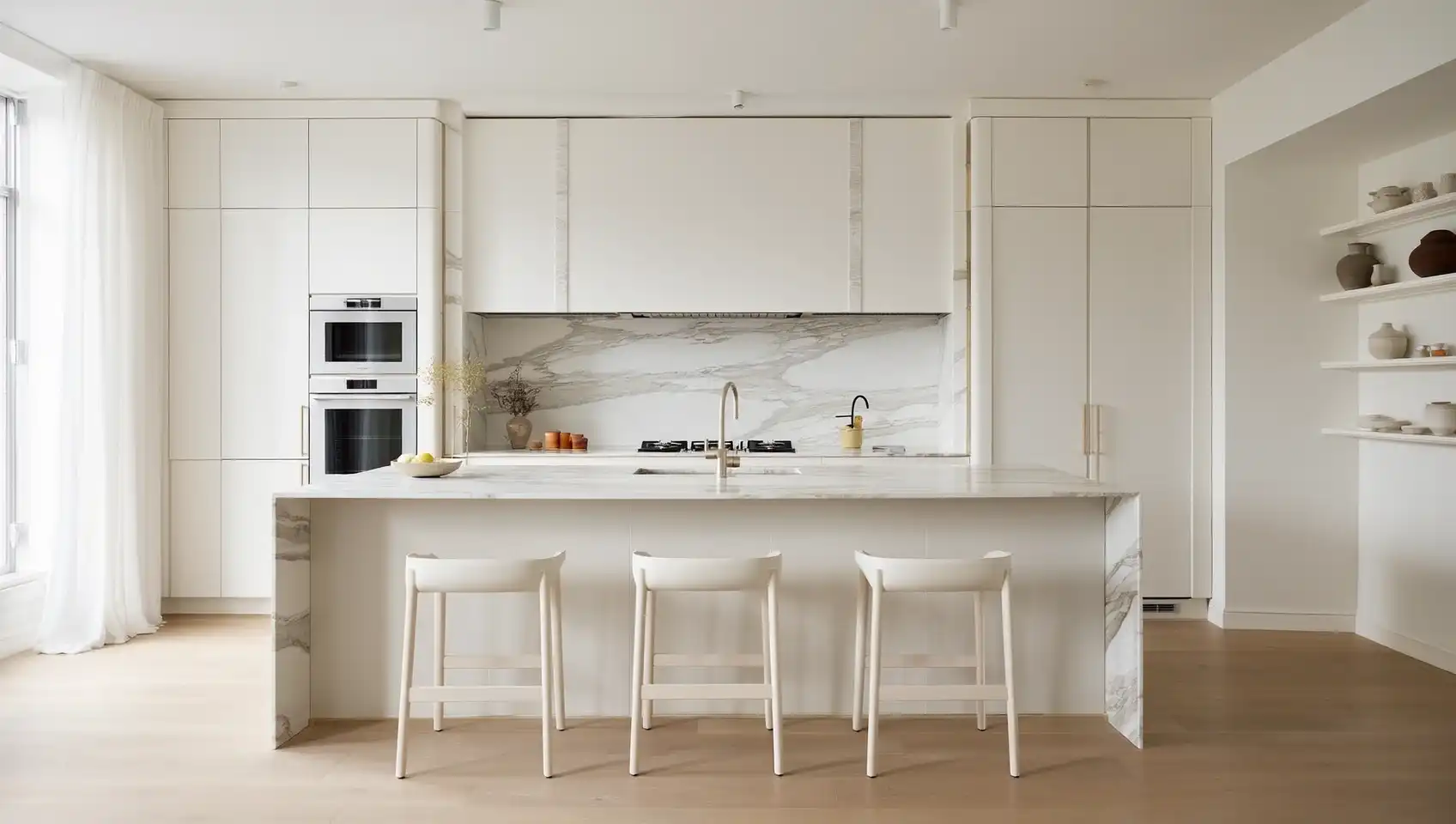 קולקציית מטבחים בהירים בפתח תקווה – עיצוב נקי | RAN KITCHENS