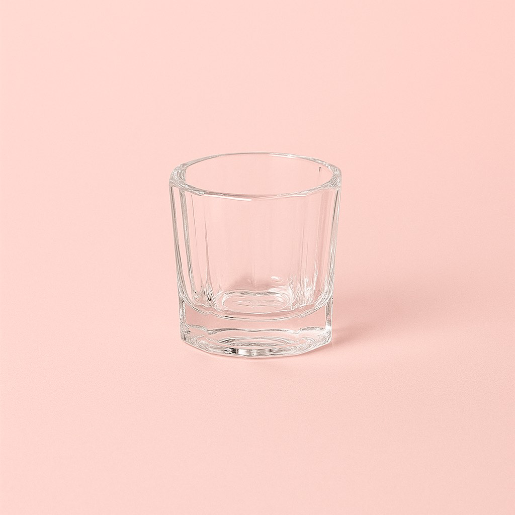 כוסית לצבע - שקוף