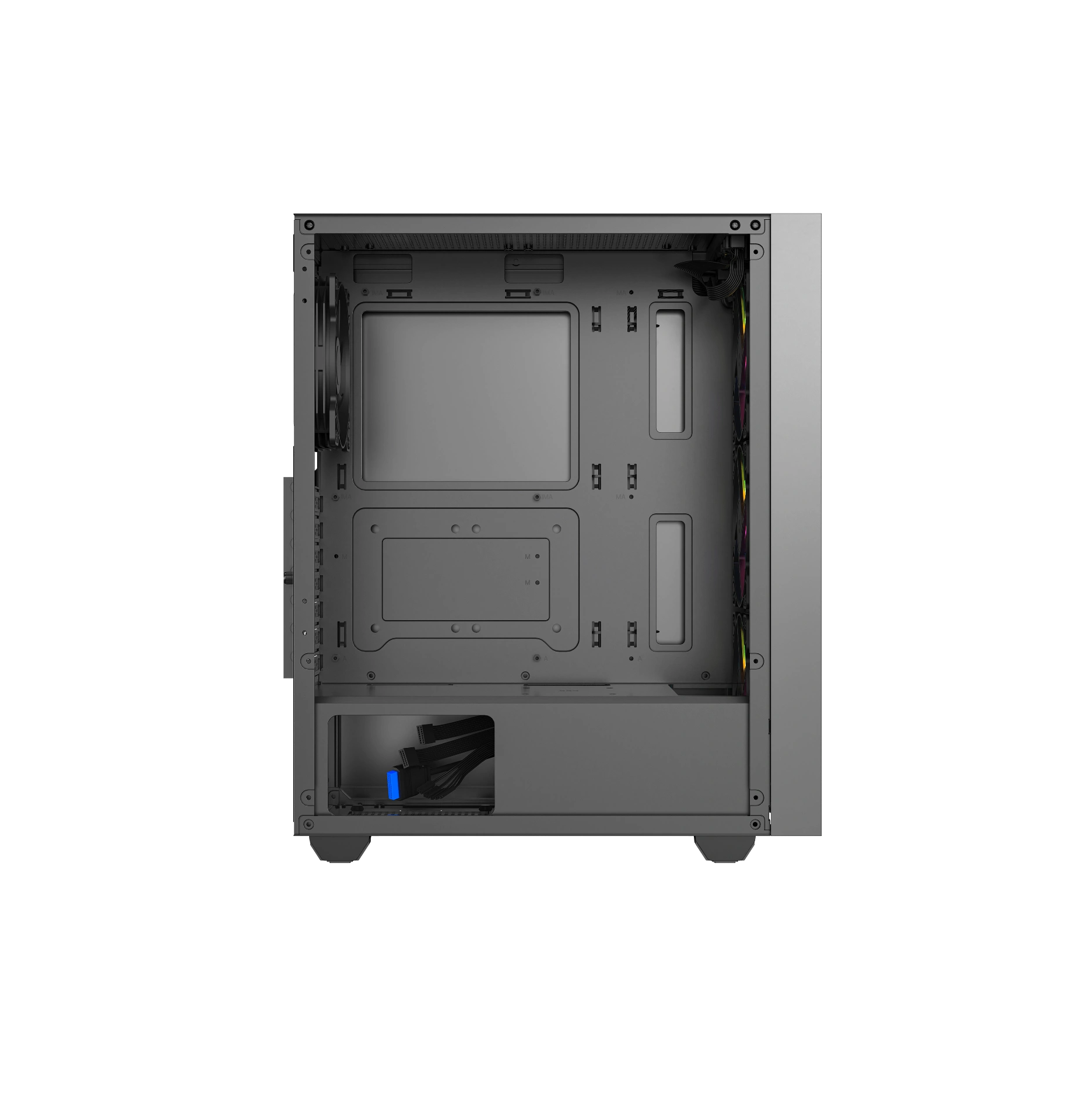מארז גיימינג HERO ONE Black ARGB