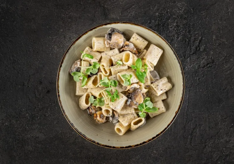 פסטה שמנת פטריות