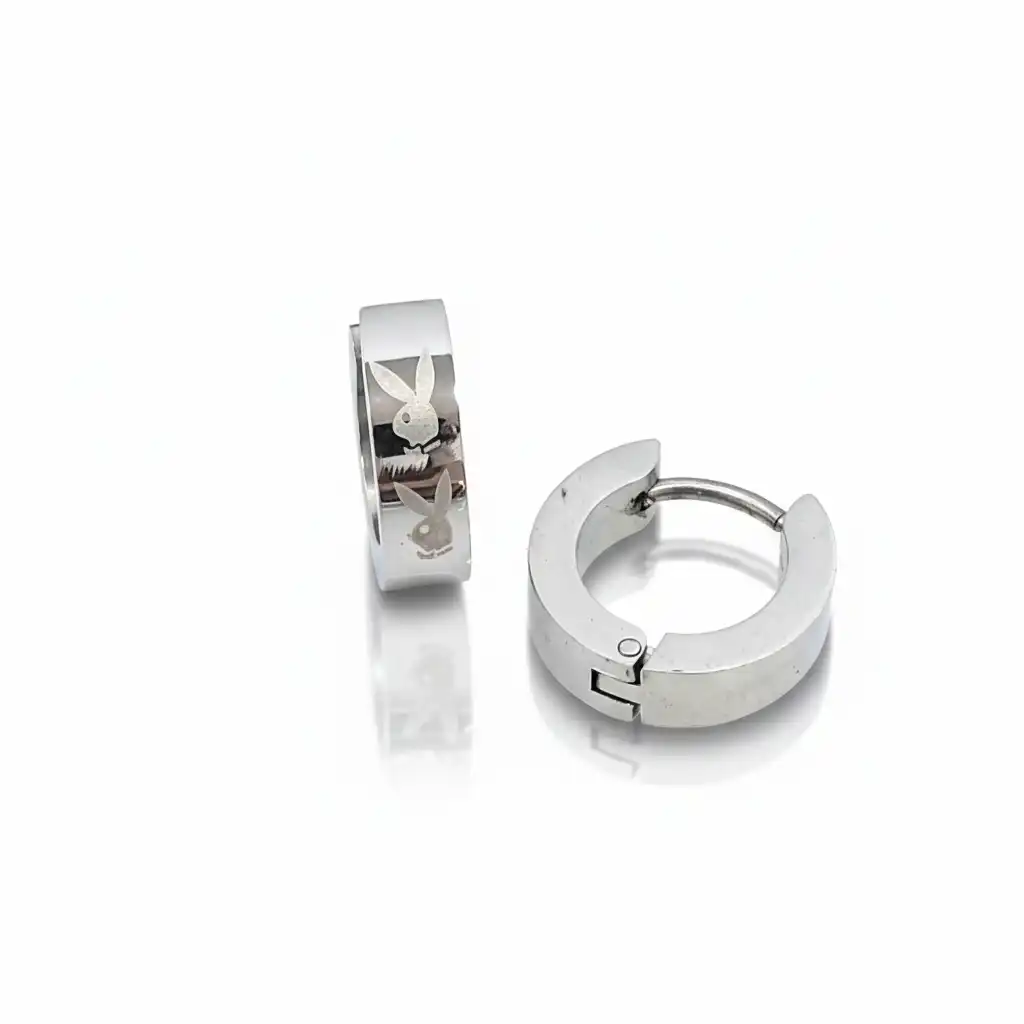 עגילים לגבר מתכת רפואי סטניסטיל