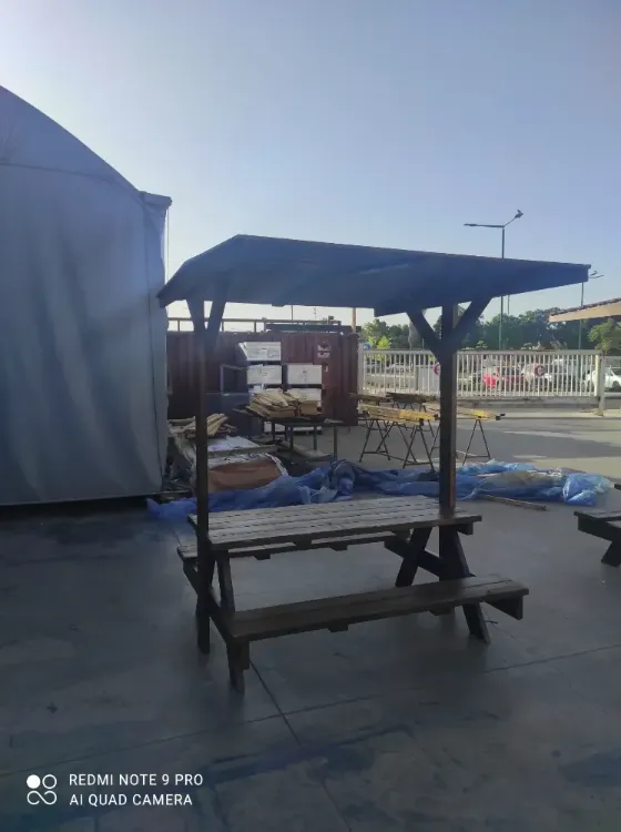 שולחן קק"ל 180 כולל גג