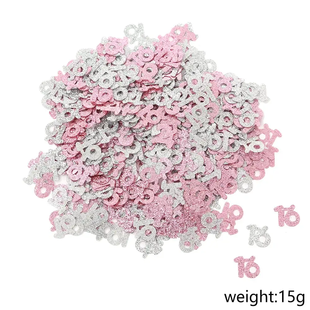 קונפטי לקישוט שולחן