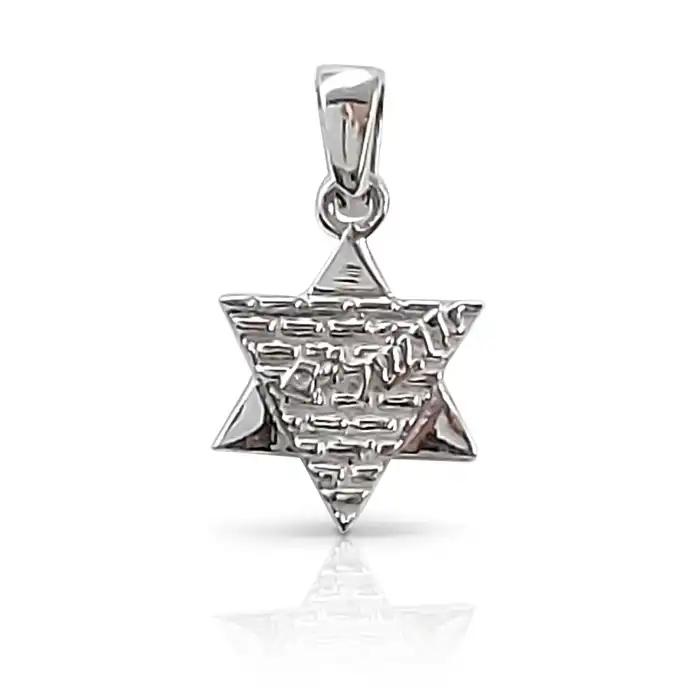 מגן דוד מזהב – תליון יודאיקה  קטן מודרני 14K