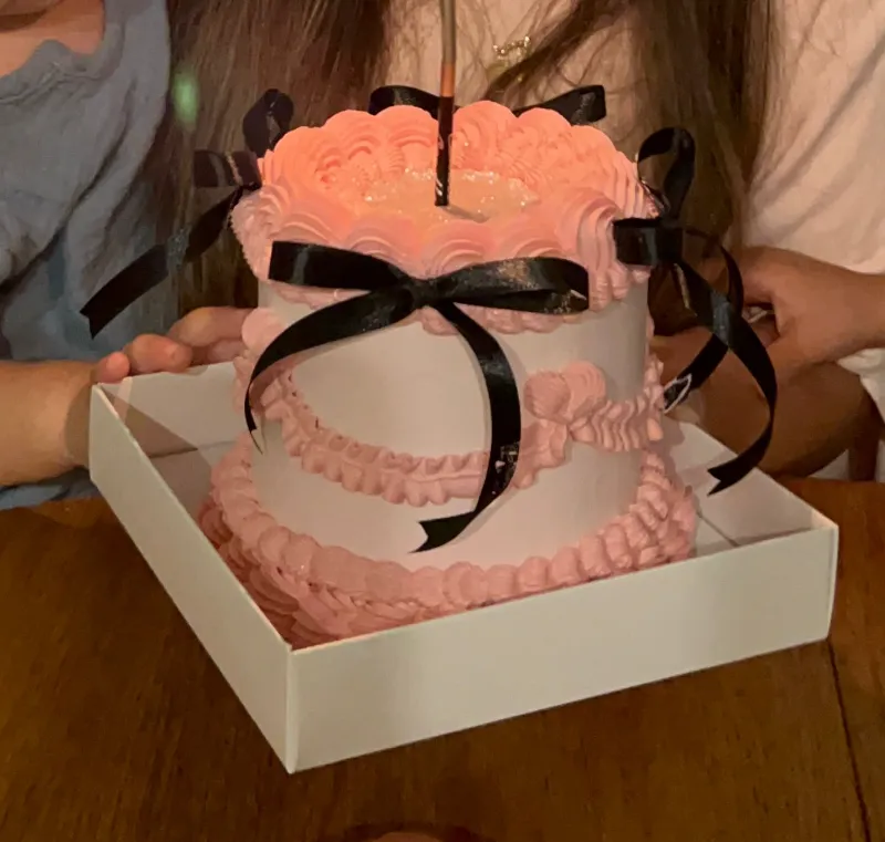 💝עוגת וינטג' ורודה💝