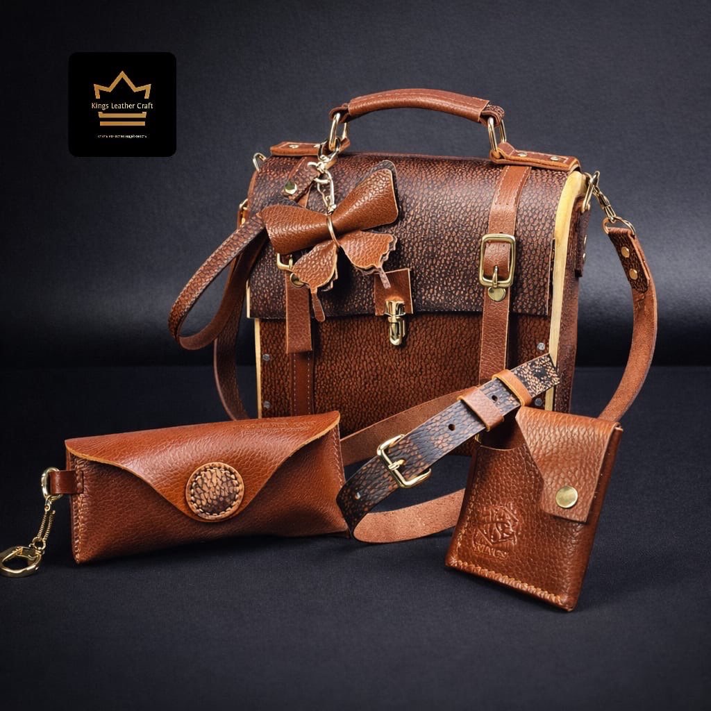 סט חום עמוק תיק מיני מזוודה