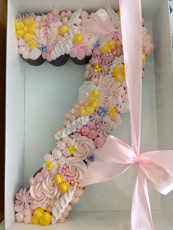 עוגת מספרים קאפקייקס לכיתה או לגן