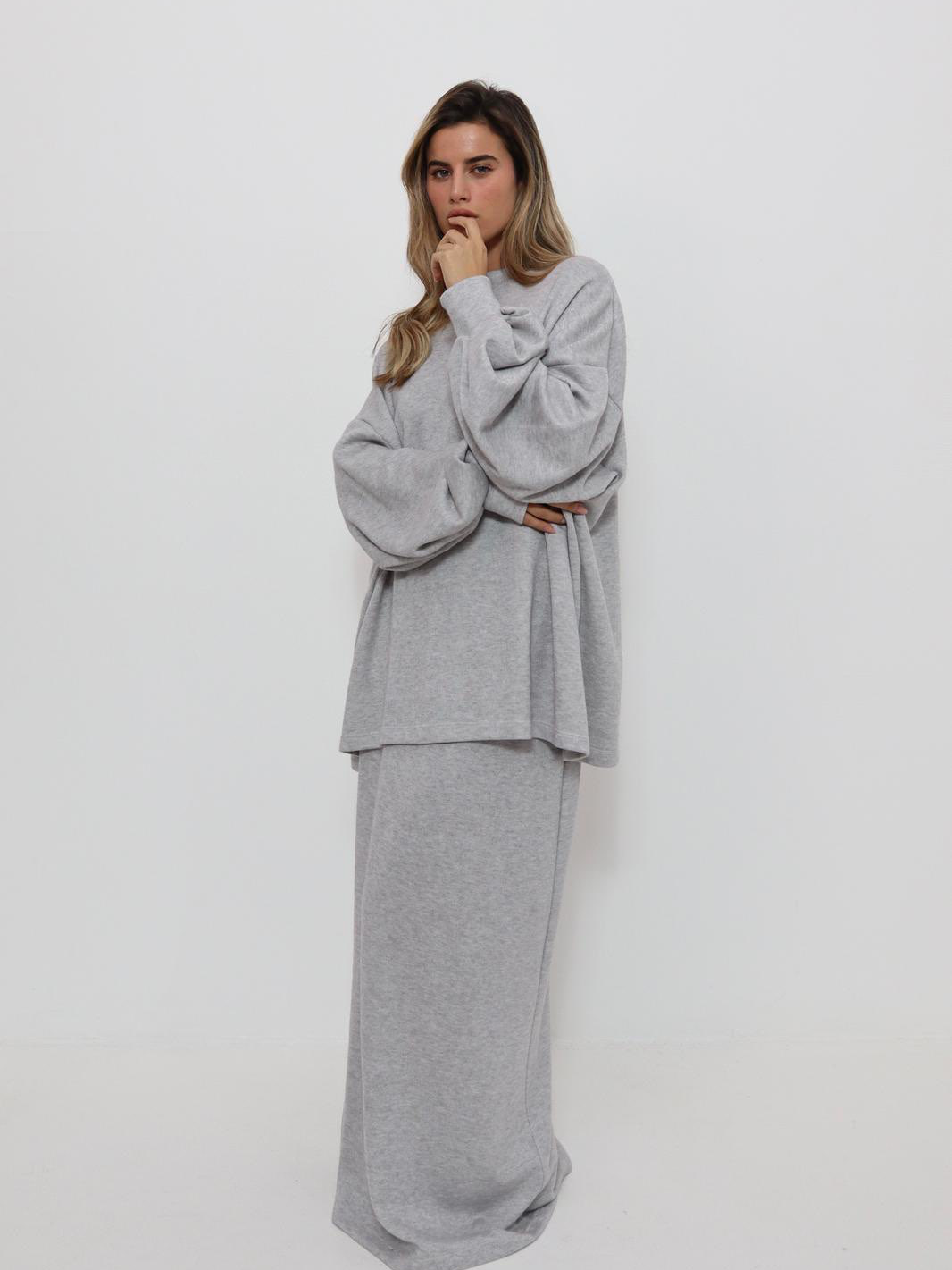 חליפת טרנינג רון אפור