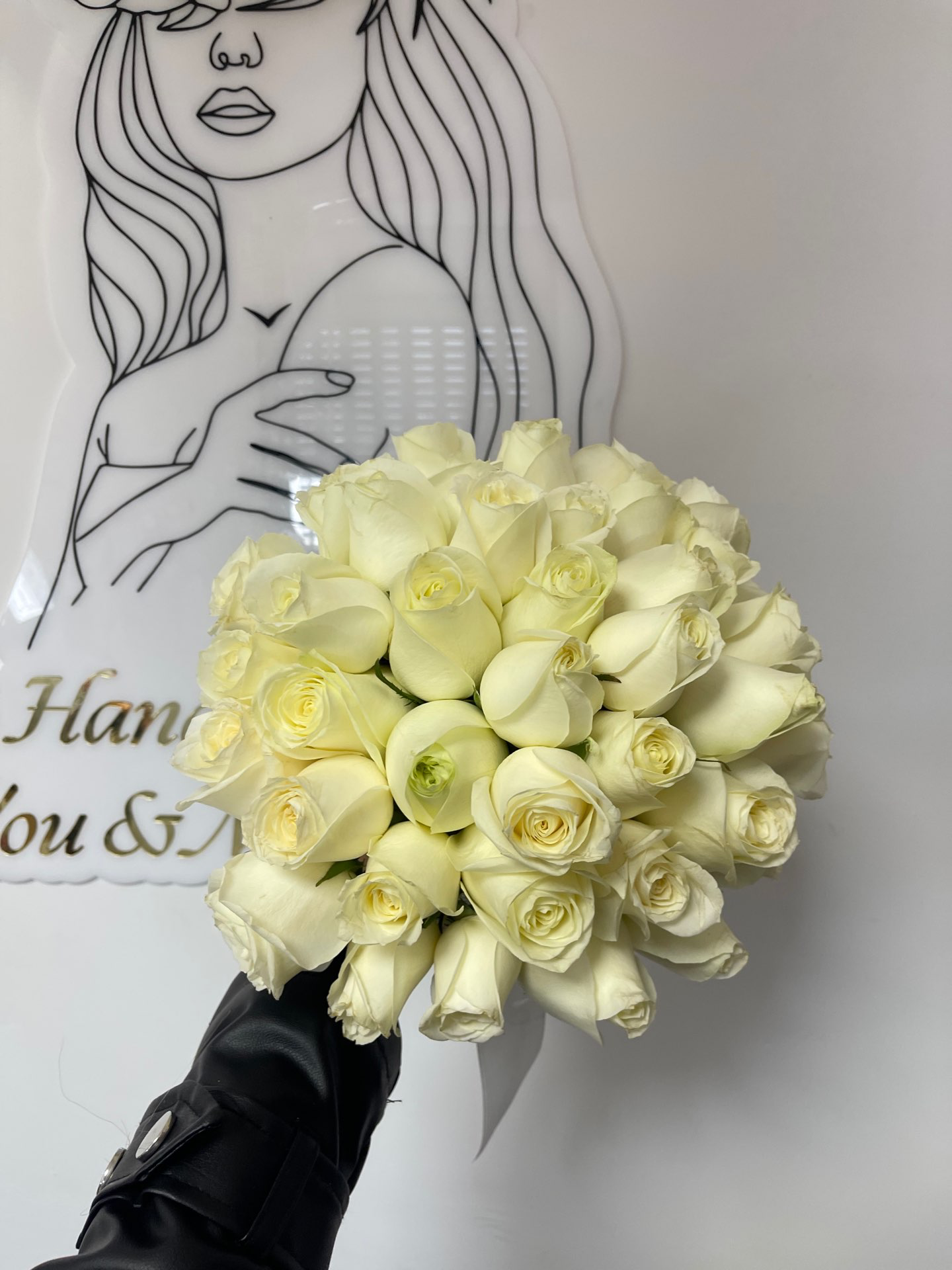 זר כלה ורדים קלאסי