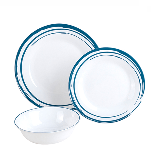 סט צלחות אופל 18 חלקים WAVE ל6 סועדים