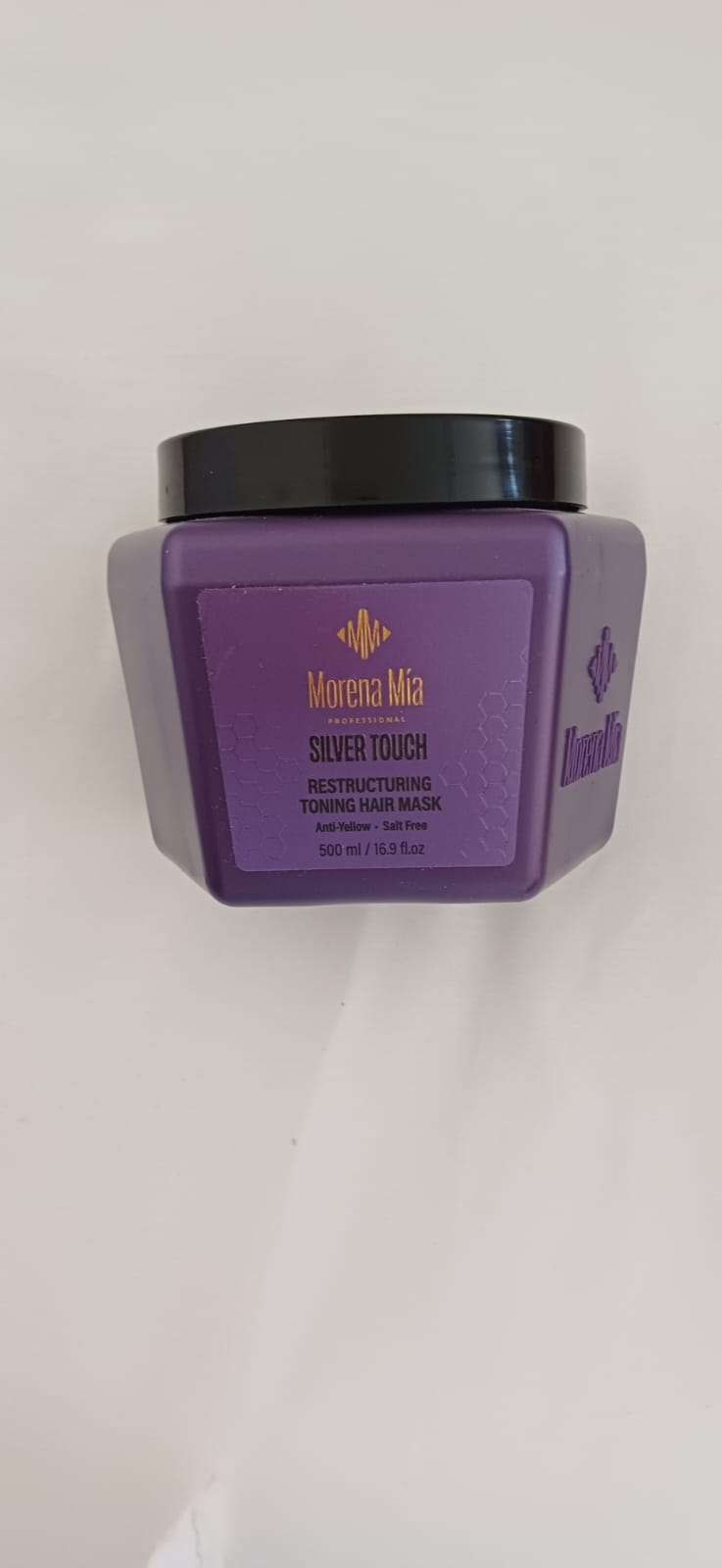 מסיכה ושמפו ללא מלחים לאחר החלקה - לשיער בלונדיני