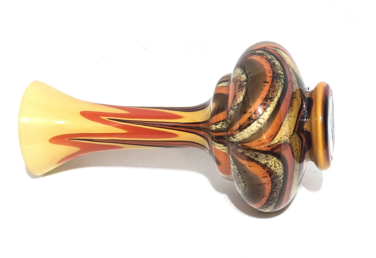 אגרטל צבעוני מהמם מזכוכית גובה 36 ס'מ