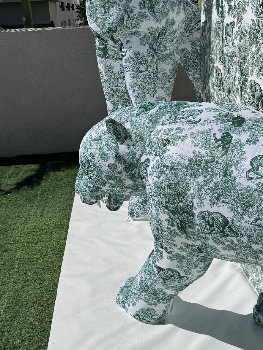 מייצגי תפאורה ג׳ירפה ונמר דיור ירוק