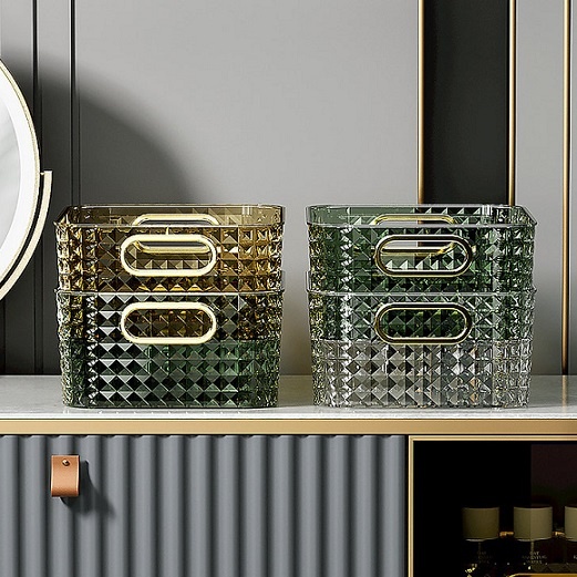 סלסלה אקרילית לאחסון דגם דיאמונד 