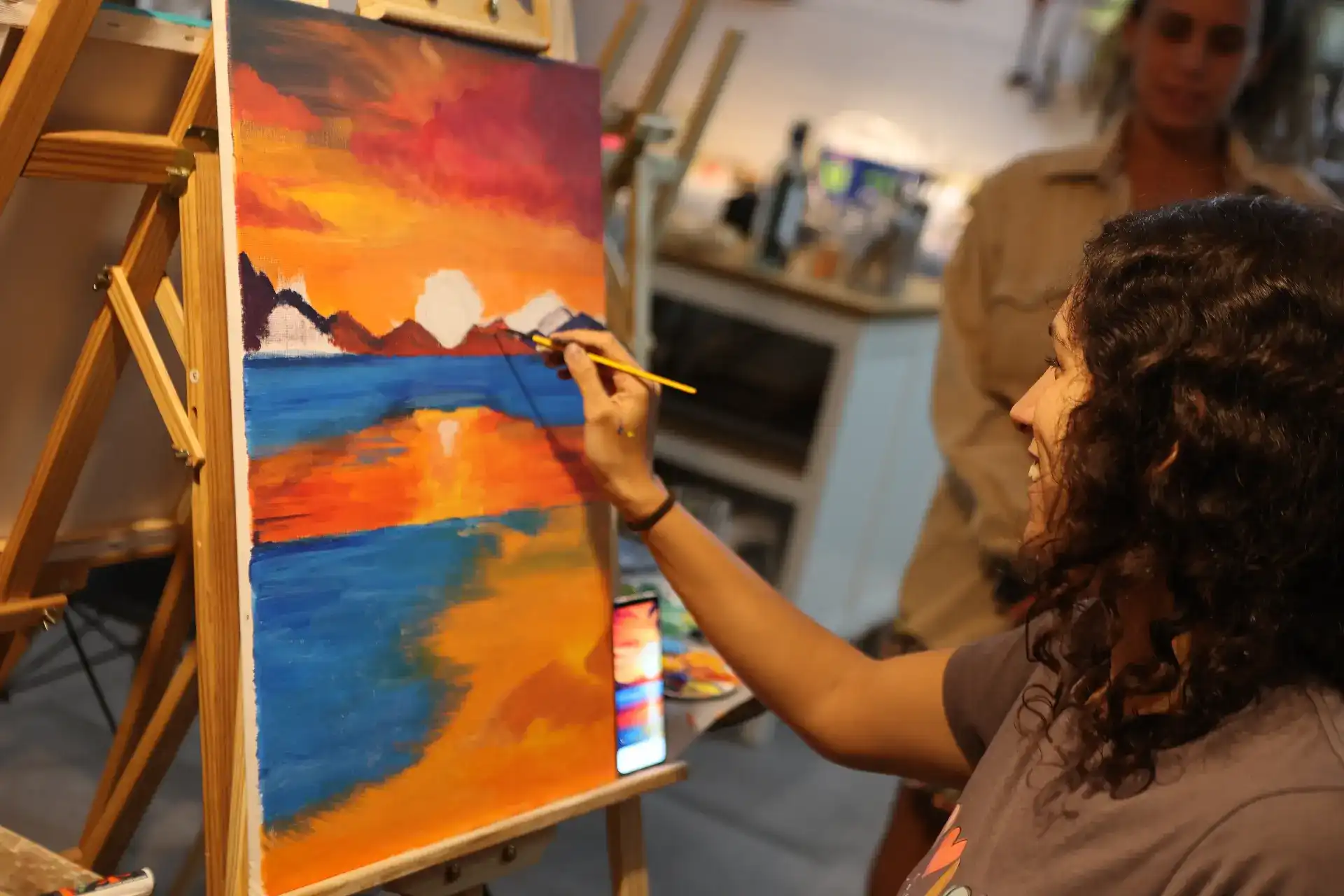 שיעור 5+6 - אקריליק על קנבס