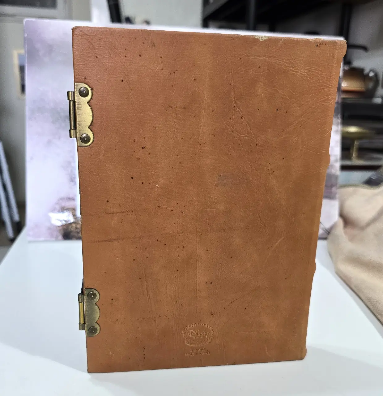 לאספני Disney store מדובר במוצר בלעדי של חנויות דיסני שלוב כריכה דמוי עור וסגרים של מתכת פליז פריט אספני