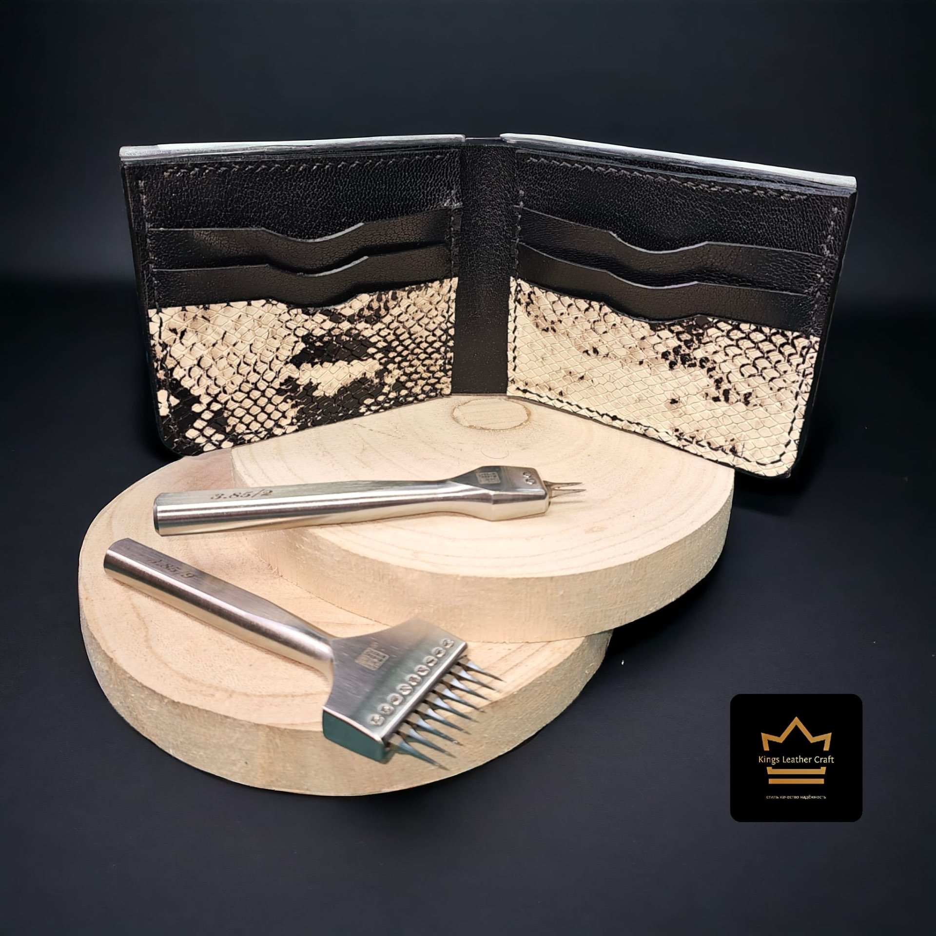 ארנק מעור תנין 🐊 אמיתי בצבע שחור