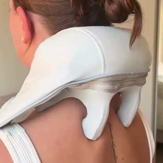 מכשיר לחימום ועיסוי הגב העליון שבין הכתפיים