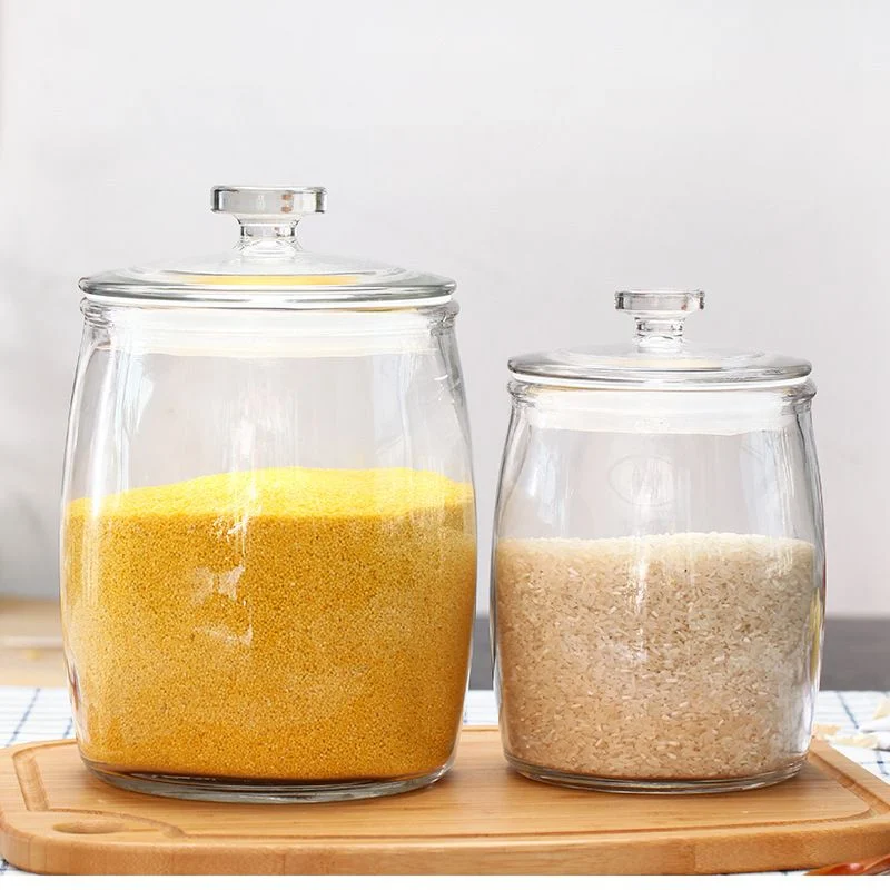 צנצנות זכוכית מכסה וואקום ב3 גדלים