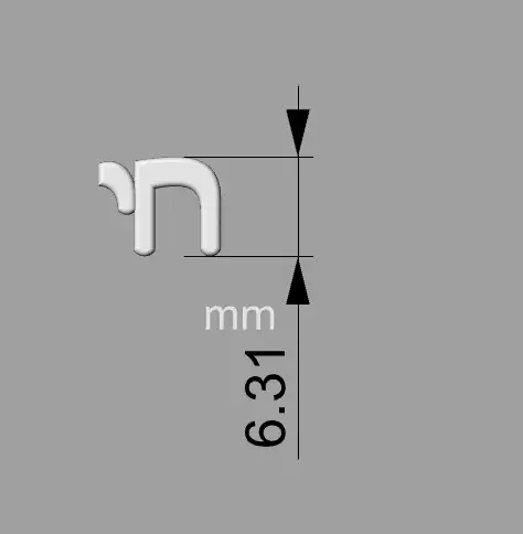 עגילי חי צמודים זהב בגימור טקסטורה זהב 14K