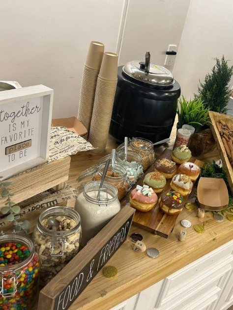 דוכן סופגניות בהרכבה