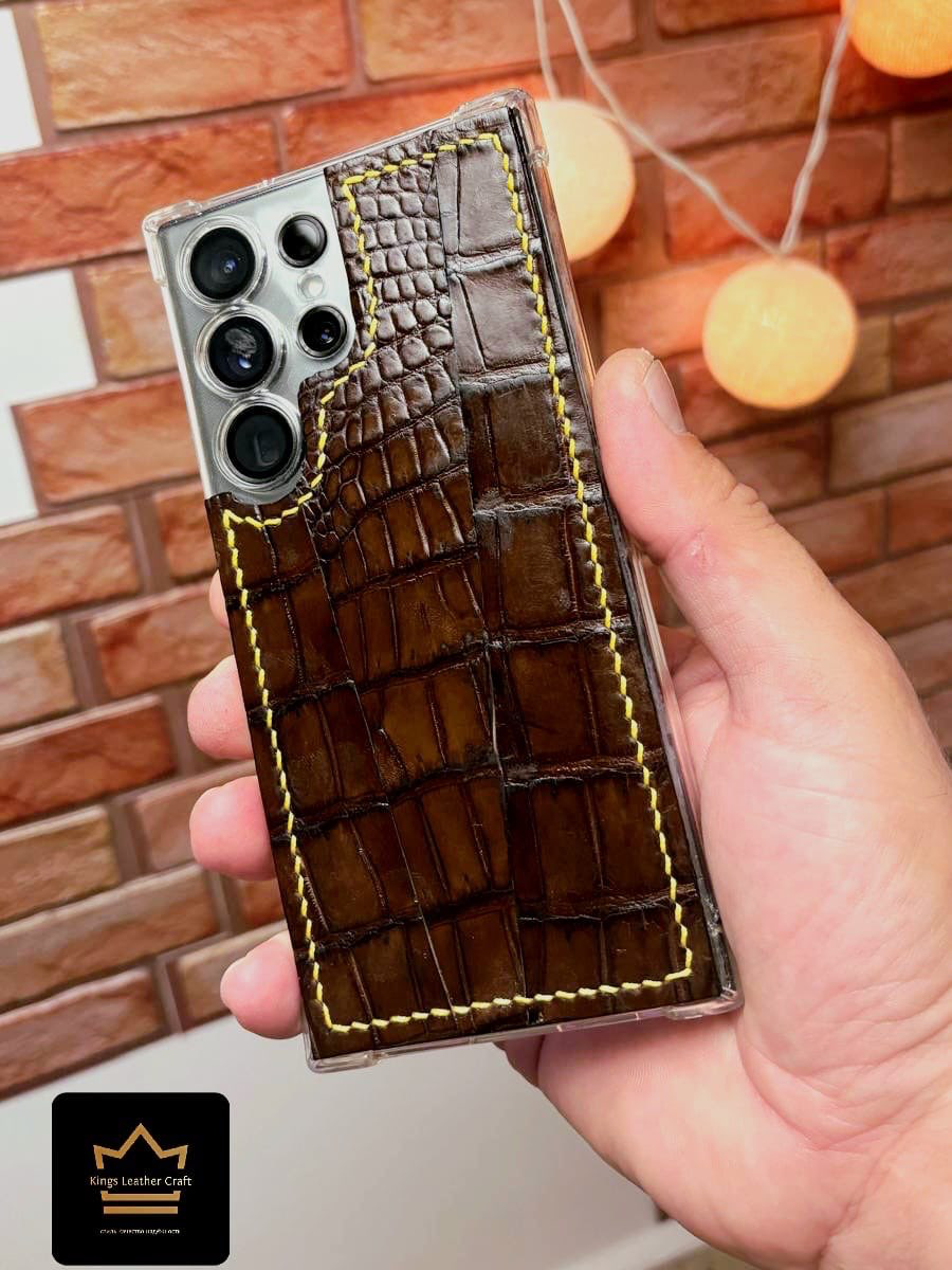 מגן לטלפון מעור תנין 🐊 אמיתי