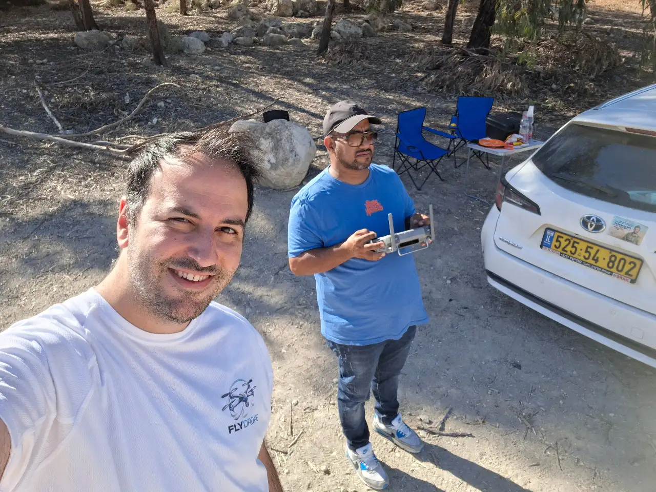חניכת שטח שיעור שני תרגול טיסה בשיבוש gps