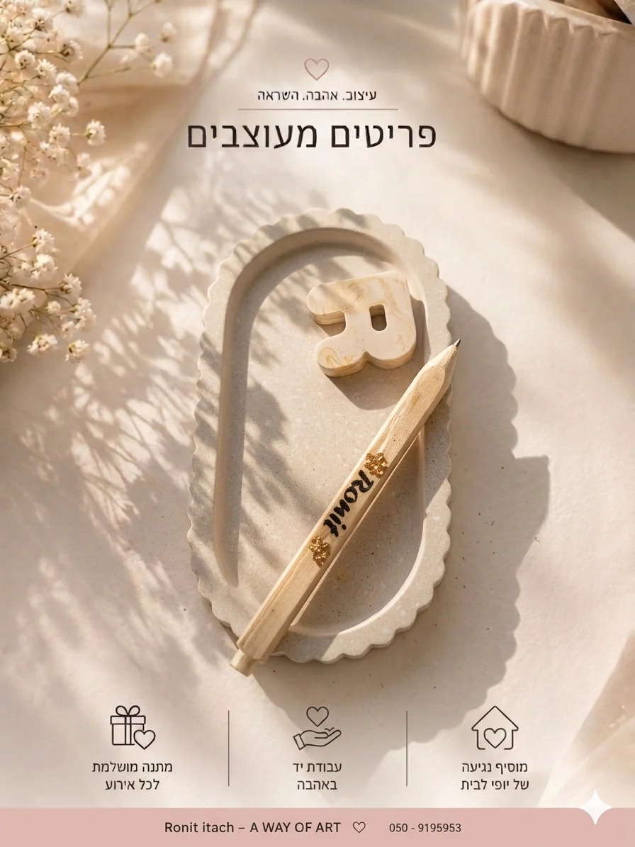 מתנות מבטון פולימרי