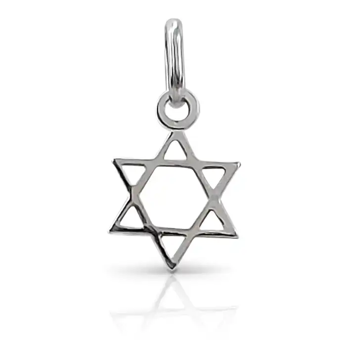 תליון מגן דוד קטן קלאסי 14K