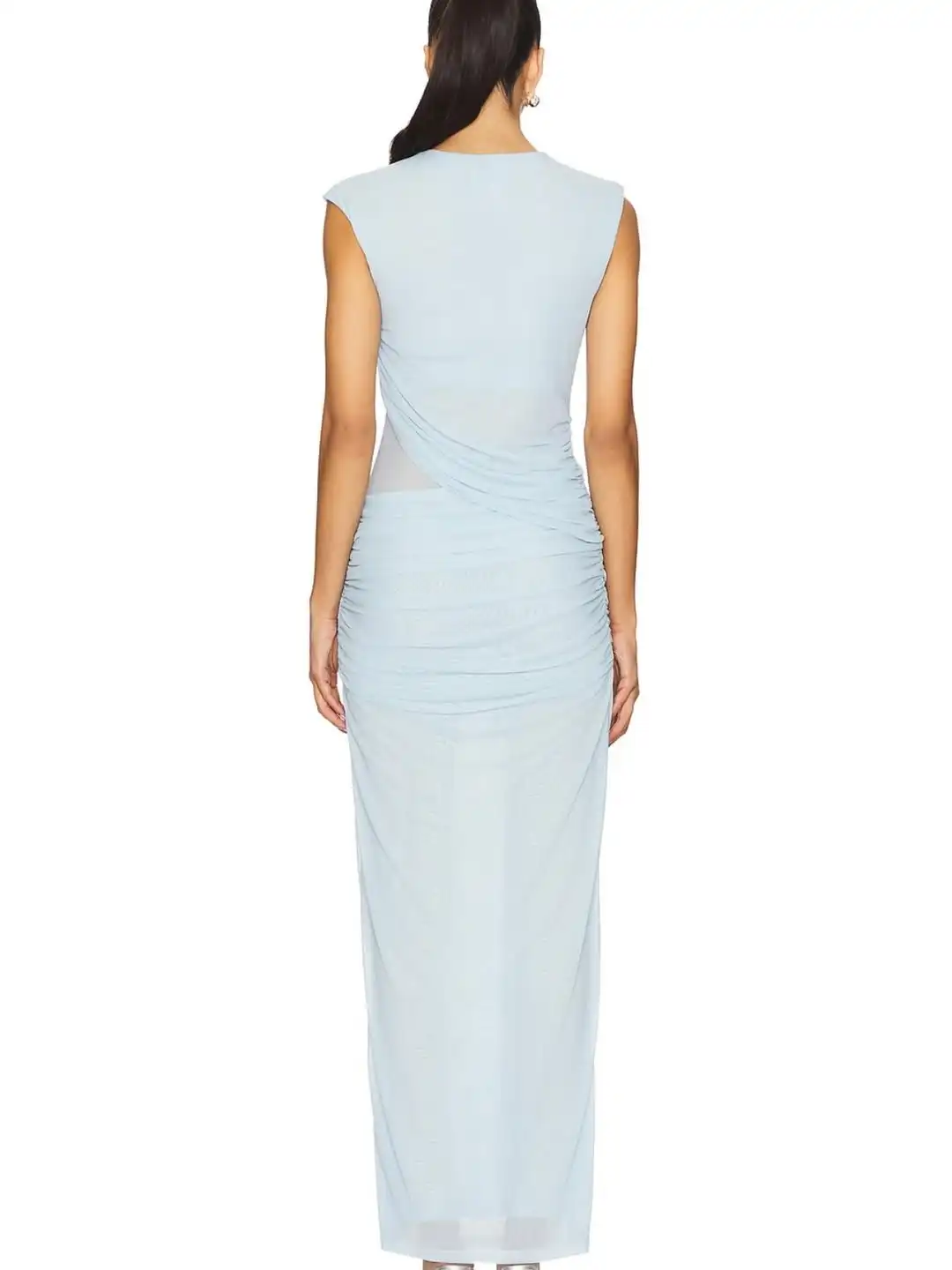 שמלה תכלת ארוכה