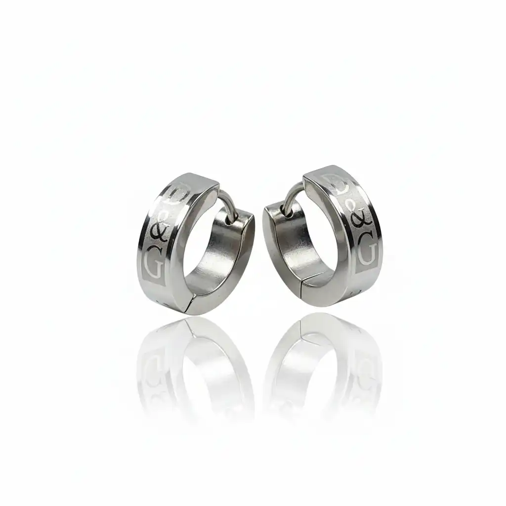 עגילים לגבר מתכת רפואי סטניסטיל