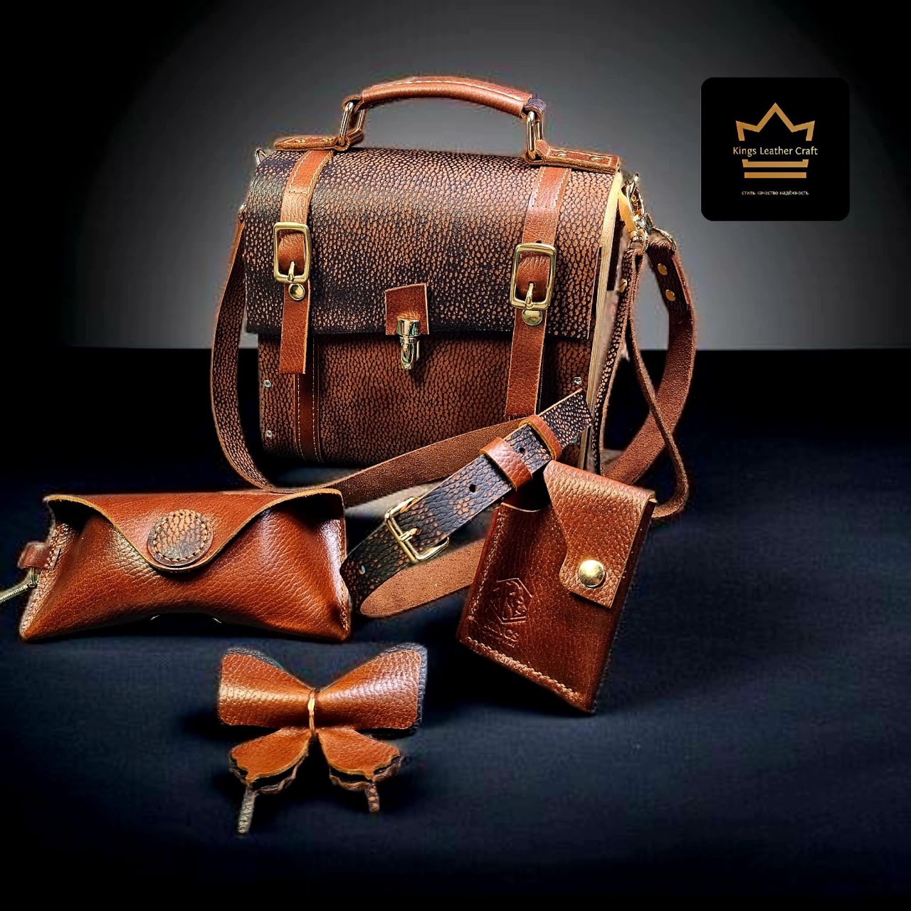 סט חום עמוק תיק מיני מזוודה