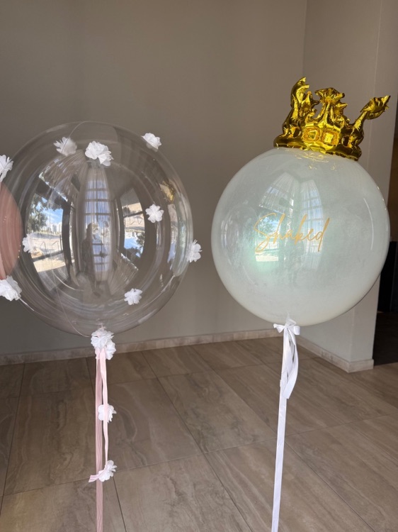 סט בלונים פרחוני לנסיכה