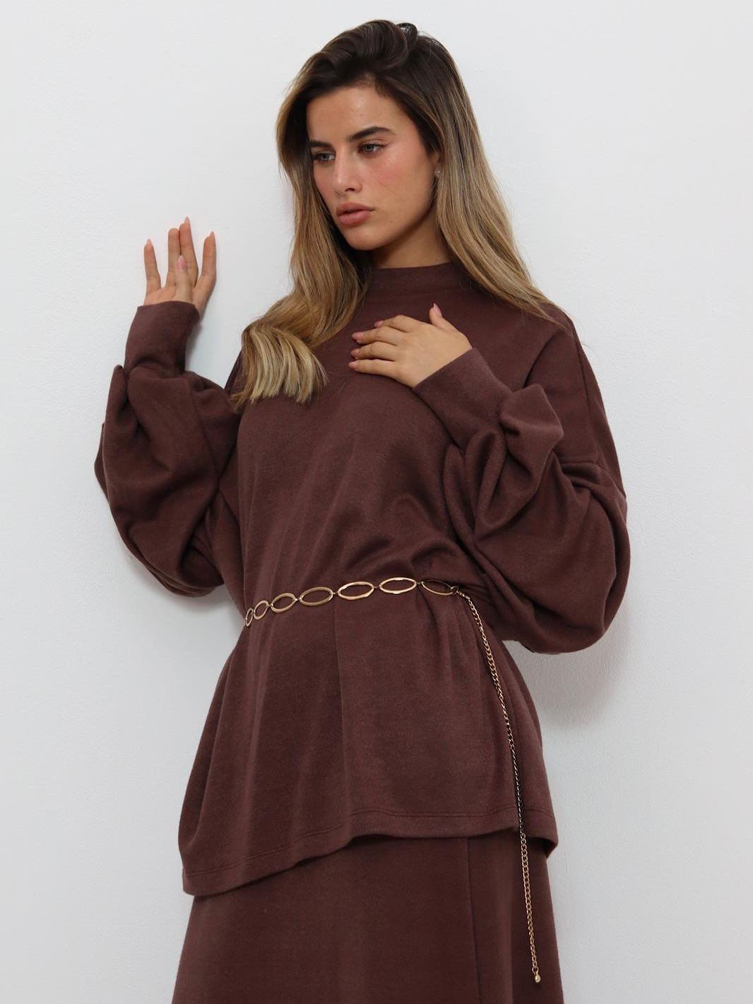 חליפת טרנינג רון חום