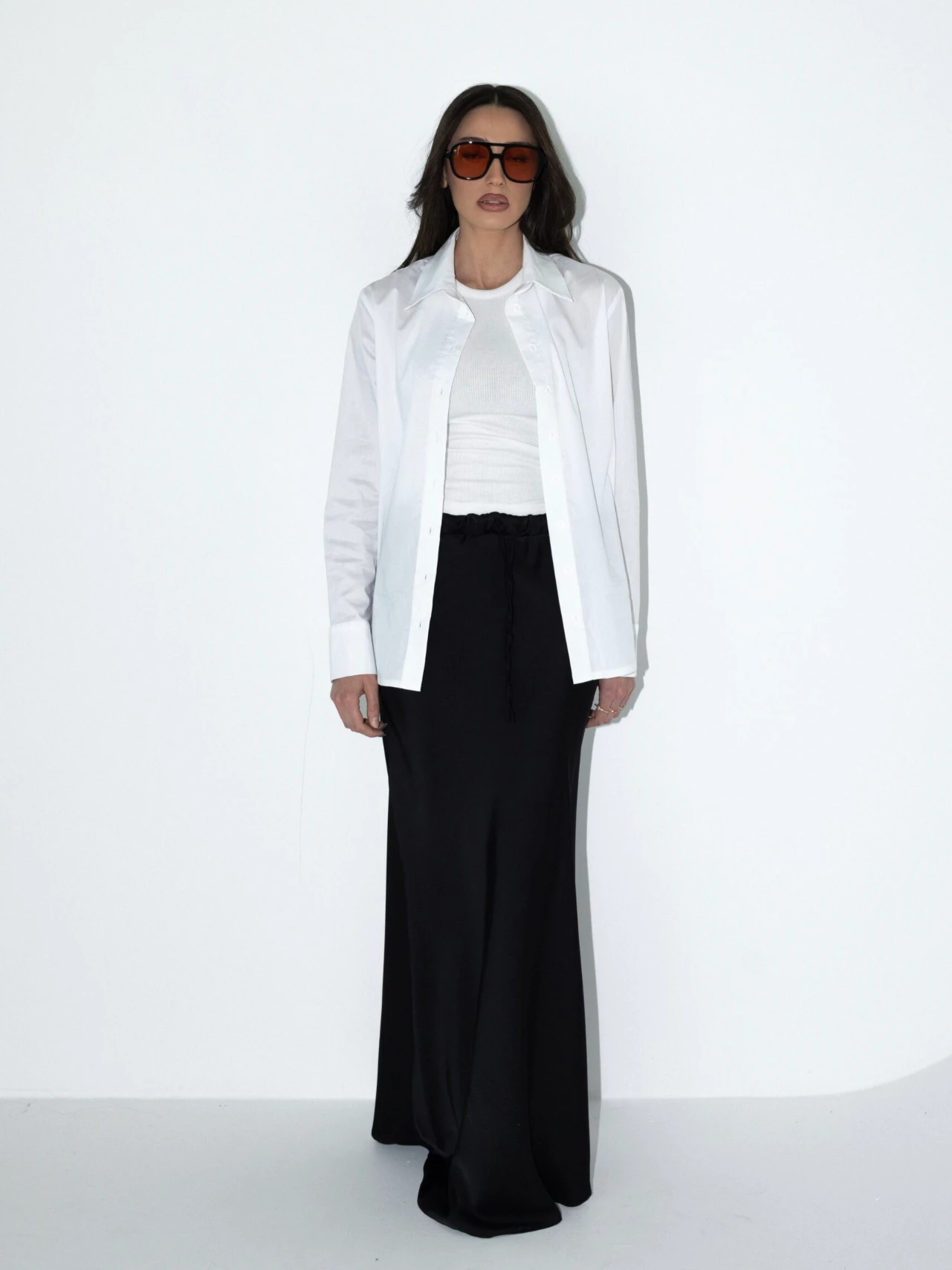  חצאית מורגן שחורה