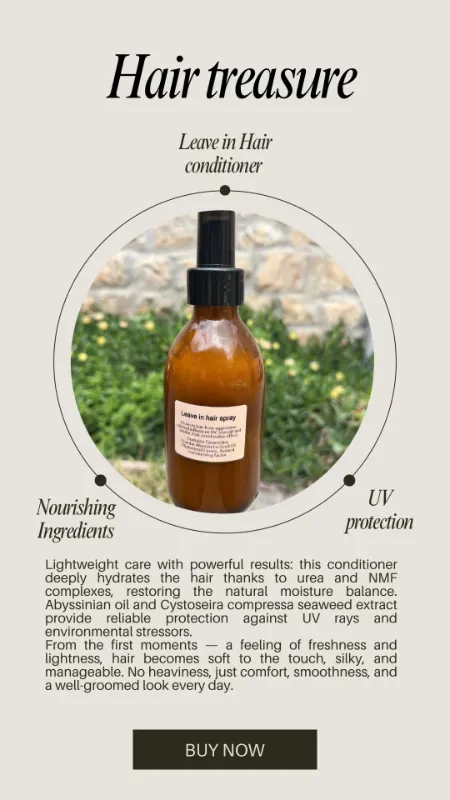 מרכך הגנה שיער ללא שטיפה