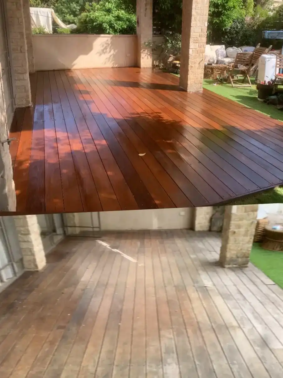 חידוש דק (כולל הורדת שכבה עליונה של העץ ומריחת שמן חדש להגנה) - החל מ80 ₪ למ"ר