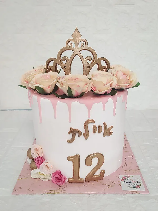 עוגת בת מצווה וורודה 💗