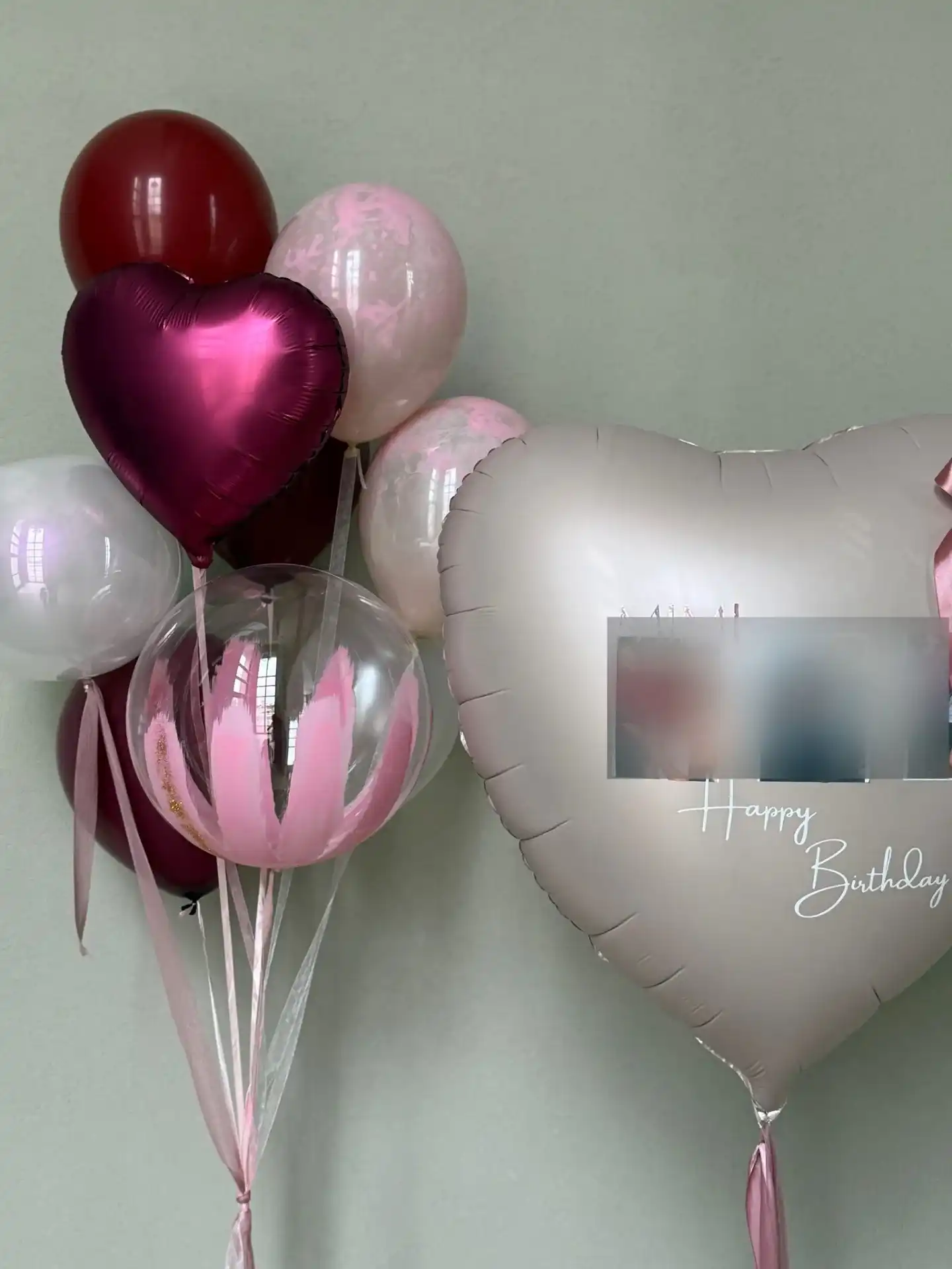 סט בלונים סגול ורוד – עיצוב בלונים יוקרתי ורומנטי שממלא את החלל בקסם