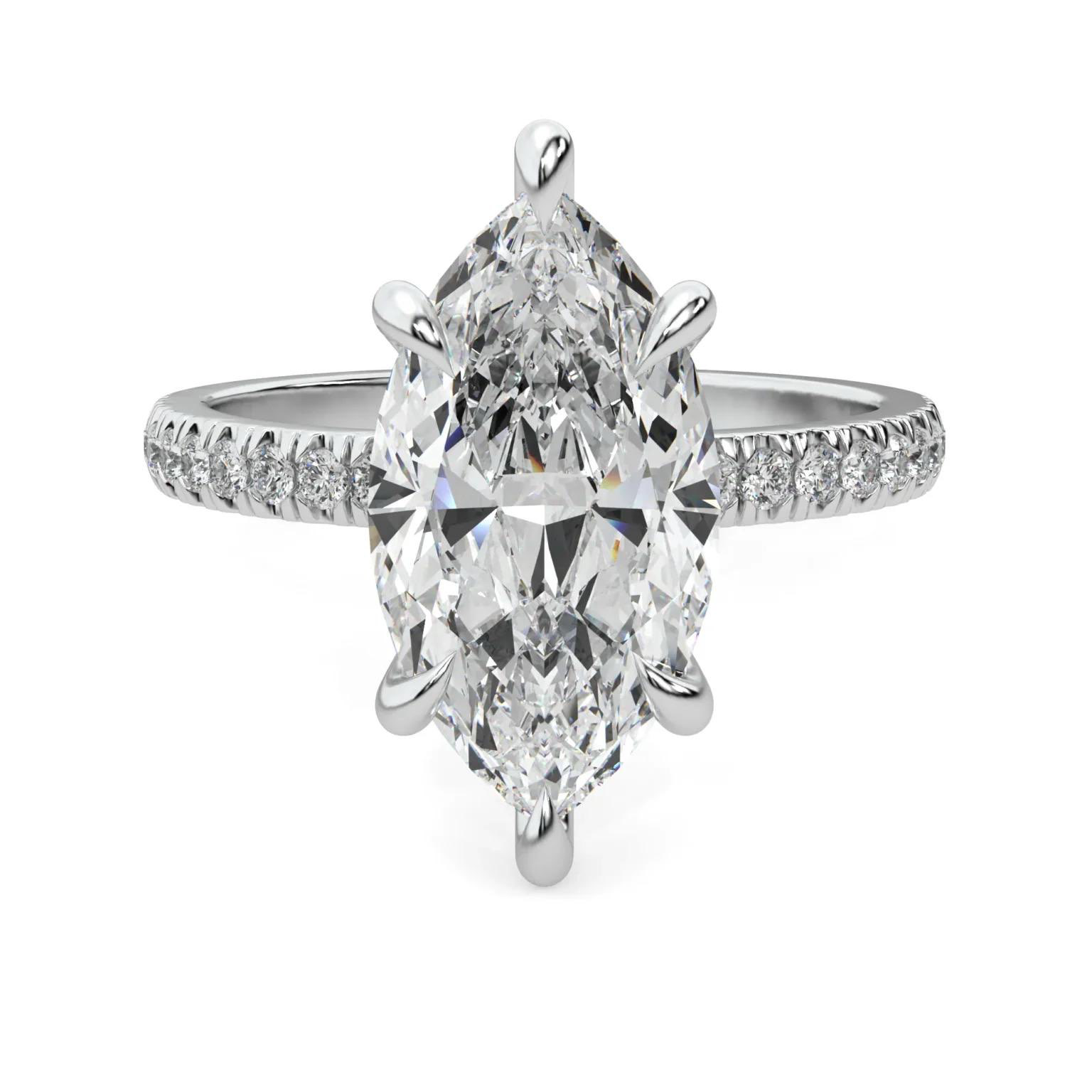 טבעת יהלום מרקיזה 