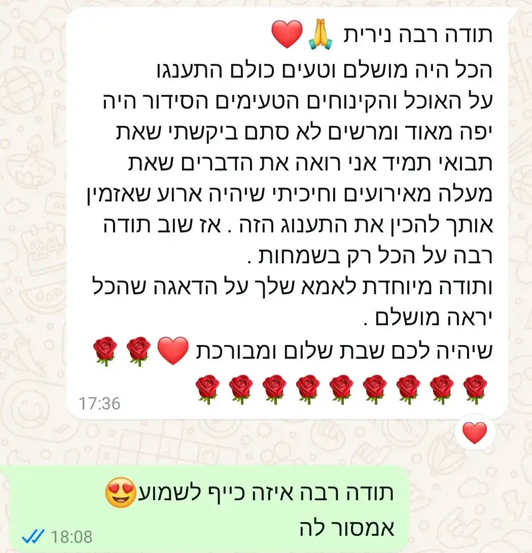 המלצות חמות מלקוחות