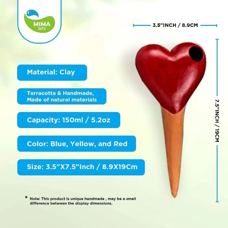 Heart Terracotta Watering Globe